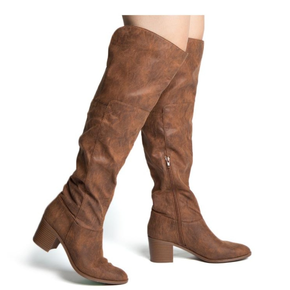 Brown Knee-High Women's Boots